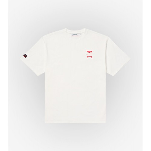 T1 CLUBHOUSE LOGO TEE - WHITE